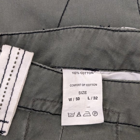 Pierre Cardin Men's Pants - Color Olive - Size W/34" L/30" - 100% Cotton - Picture 5 of 6